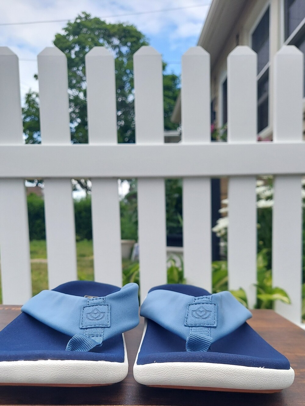 Spenco Victoria Blue Orthopedic Flip Flop Sandals Women Sizes 5.5B & 12B NWT - Picture 7 of 12